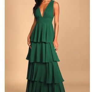 Lulus dress hunter green